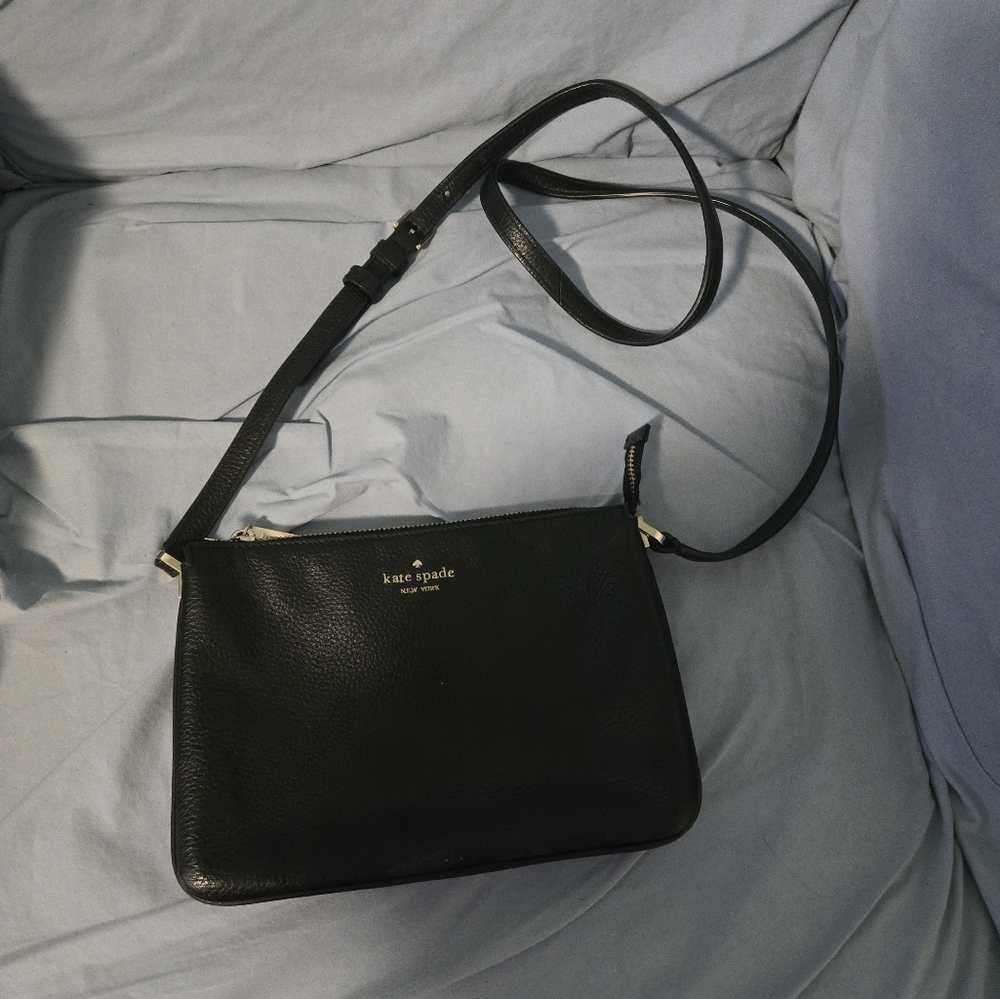 Kate Spade Black Leather Crossbody Bag